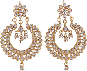 Twella Creations Princess Delight Metal Chandbali Earring