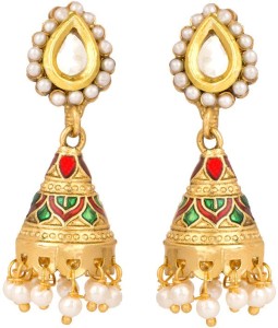 Rajwada Arts Conical Shape Brass Jhumki Earring