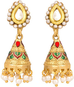 Rajwada Arts Conical Shape Brass Jhumki Earring