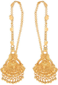 GoldNera Southindian Design Brass Ear Thread
