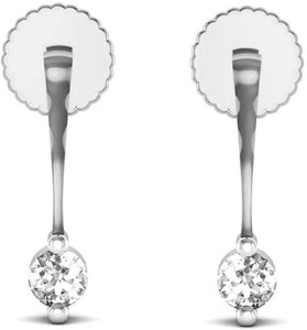 Avsar Mira Yellow Gold 14kt Swarovski Crystal Stud Earring