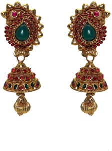 MP Fine Jewellery Lovely Pair of Tops Alloy Jhumki Earring