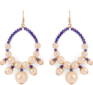 Voylla Artificial Classic Embellished Crystal Alloy Dangle Earring