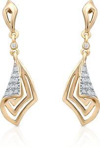 Oviya Crystal Alloy, Brass Drop Earring