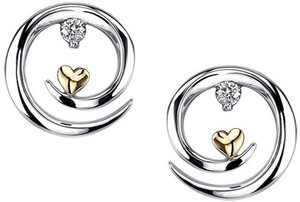 Kataria Jewellers 92.5 BIS Hallmarked Forever Love Heart Silver Stud Earring