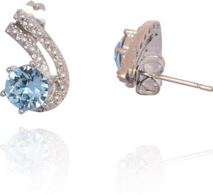 Kuhuk sparkling dots Cubic Zirconia Alloy Stud Earring