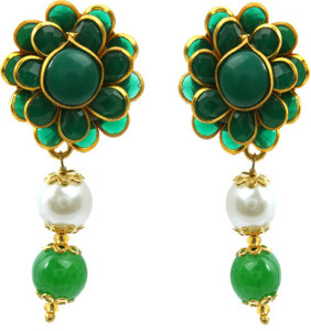 Waama Jewels Golden Plating weekend sale and best deal Brass Drop Earring