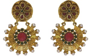 MP Fine Jewellery Elegant Pair of Tops Cubic Zirconia Alloy Drop Earring