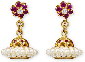 Magan Ad Jhumka Alloy Jhumki Earring