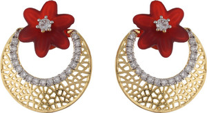 Aarushi Traditional Cubic Zirconia Alloy Chandbali Earring