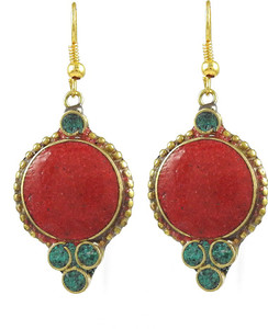 Miska Silver Designer German Silver Dangle Earring