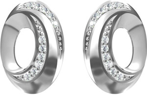 Kirati Cubic Zirconia Silver Stud Earring