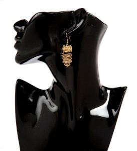 Create Awitty Inc. Traditional Owl Alloy Dangle Earring