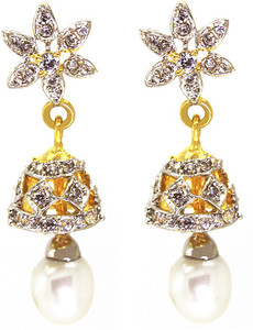 Prisha Boutique Collection Tops Pearl Copper Drop Earring