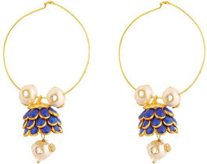 Jaipurse Pacchi Work Balli Casual Wear Alloy Hoop Earring