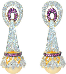 MP Fine Jewellery Winsome Pair Of Tops Zircon Alloy Drop Earring