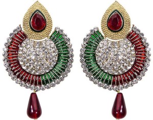Styylo Fashion Bollywood Style Zircon Alloy Chandbali Earring