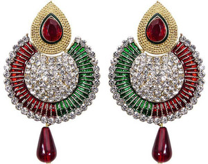 Jewels Capital Diva Style Zircon Alloy Chandbali Earring