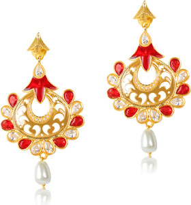 VK Jewels Pearl Drop Zinc Drop Earring