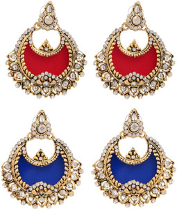 GoldNera Bling Combo of 2 Alloy Dangle Earring