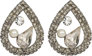Jazz Jewellery Wedding Wear Gold Color AD CZ Stone Alloy Alloy Stud Earring