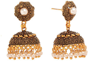 GoldNera How can I Leave you Again Alloy Jhumki Earring