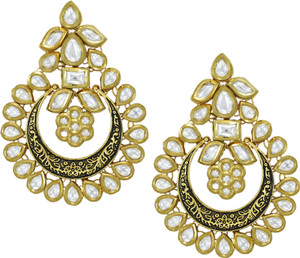 Zaveri Pearls Mesmerising Kundan Brass Dangle Earring