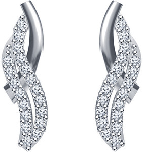 Kirati Cubic Zirconia Silver Stud Earring