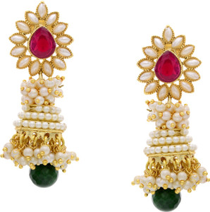 Hyderabad Jewels Beautiful Pearl Copper Jhumki Earring