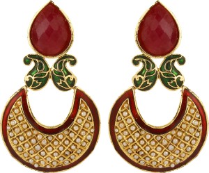 Dilan Jewels Ethnic Elegance Beads Alloy Chandbali Earring