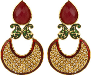 Dilan Jewels Ethnic Elegance Beads Alloy Chandbali Earring