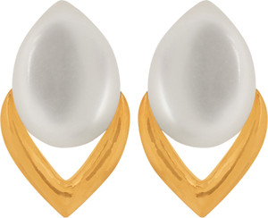 GoldNera Monalisa Upside Down Alloy Stud Earring