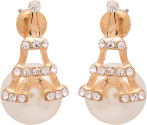 Voylla Artificial Classic Embellished Cubic Zirconia Alloy Dangle Earring