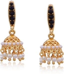 Hyderabad Jewels Beautiful Jhumka Pearl Copper Jhumki Earring