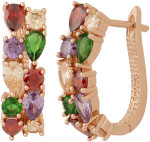 NIA for Voylla Artificial Classic Embellished Cubic Zirconia Brass Stud Earring