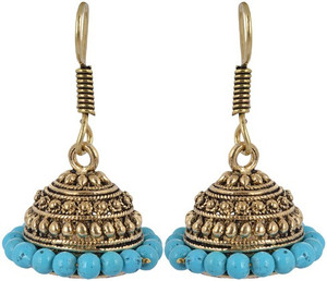 Waama Jewels Golden Brass Jhumki Earrings best for womens girls Womens Metal Jhumki Earring