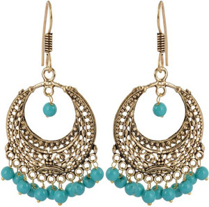 Waama Jewels Golden Brass Dangle & Drop Earrings best for girl young Women Metal Dangle Earring
