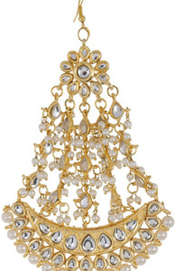 Imli Street Ivory Half-Moon Jadau Jhumar Alloy Jhumki Earring