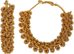 GoldNera Spring Sparkle Alloy Hoop Earring