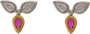 Aarushi Fashionable Cubic Zirconia Alloy Stud Earring