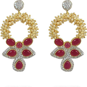 MP Fine Jewellery Stunning Pair of Tops Zircon Alloy Drop Earring