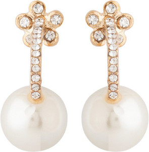 Voylla Artificial Classic Embellished Cubic Zirconia Alloy Dangle Earring