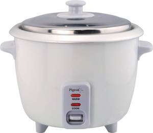 Pigeon Favourite Electric Rice Cooker with Steaming Feature