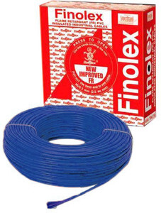 FINOLEX PVC FR PVC 1 sq mm Blue 180 m Wire Price in India Buy