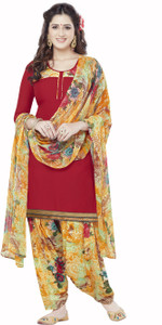 Ishin Synthetic Printed Salwar Suit Dupatta Material