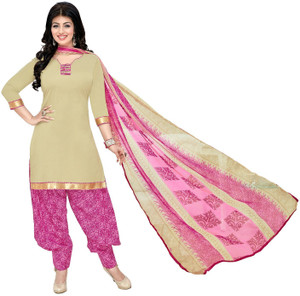 Giftsnfriends Cotton Printed Salwar Suit Dupatta Material