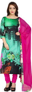 Ziyaa Cotton Floral Print Salwar Suit Dupatta Material