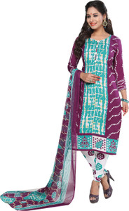Ishin Crepe Printed Salwar Suit Dupatta Material