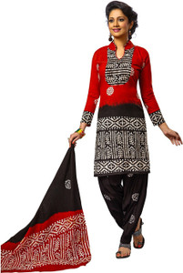 Jevi Prints Cotton Printed Salwar Suit Dupatta Material