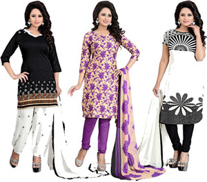 Ishin Crepe Printed Salwar Suit Dupatta Material